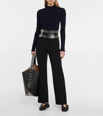 Top in misto lana a coste | Alaïa