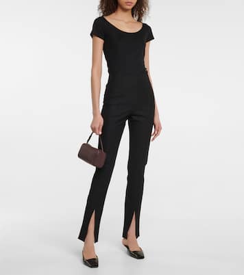 Split-cuff high-rise slim pants | Toteme