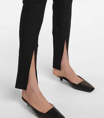 Split-cuff high-rise slim pants | Toteme