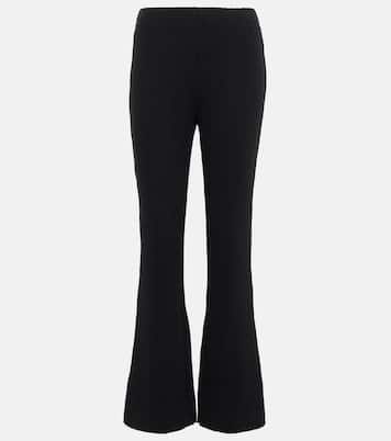Pantalon évasé raccourci en coton mélangé | Vince