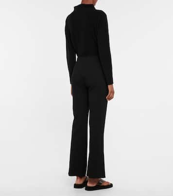 Pantalon évasé raccourci en coton mélangé | Vince
