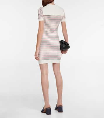 Miniabito in cotone a righe | Miu Miu