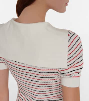 Miniabito in cotone a righe | Miu Miu