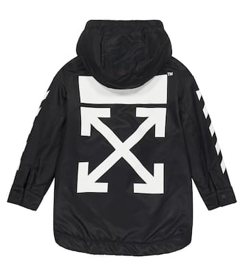 Cappotto in nylon con logo | Off-White Kids