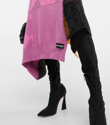 Vestido midi asimétrico de patchwork | Marine Serre