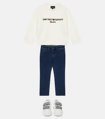 Sweatshirt aus einem Baumwollgemisch | Emporio Armani Kids