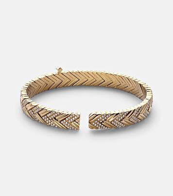 Jonc Nano Victoire en or 14 ct et diamants | Rainbow K