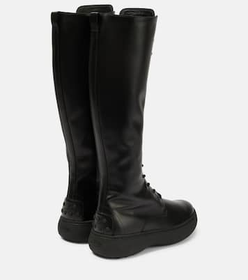 Botas altas de piel con cordones | Tod's