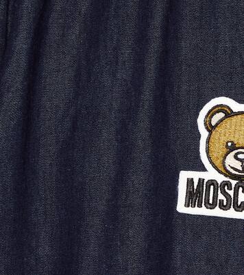 Jeans con orsetto ricamato | Moschino Kids