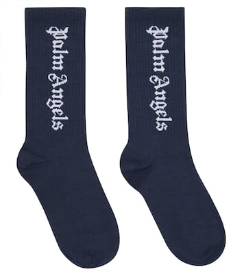 Calcetines en mezcla de algodón con logo | Palm Angels Kids