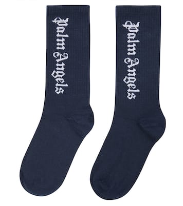 Calcetines en mezcla de algodón con logo | Palm Angels Kids