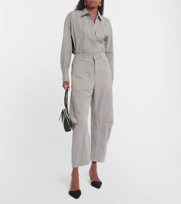 Shon high-rise twill pants | Nili Lotan