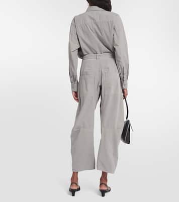 Shon high-rise twill pants | Nili Lotan