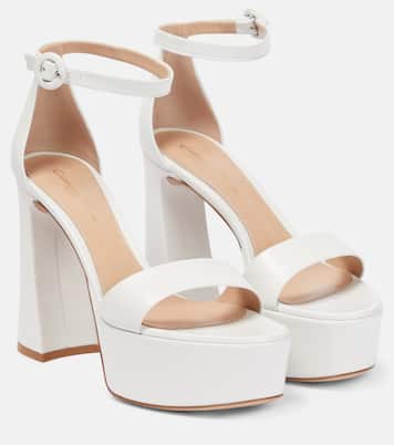 Bridal Plateausandalen Holly aus Leder | Gianvito Rossi