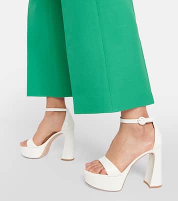 Bridal Plateausandalen Holly aus Leder | Gianvito Rossi
