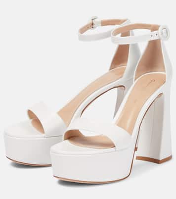 Bridal Plateausandalen Holly aus Leder | Gianvito Rossi