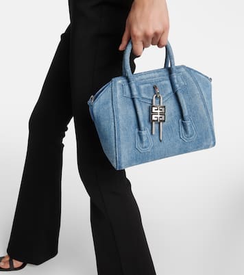 Sac Antigona Lock Mini en jean | Givenchy