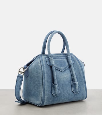 Sac Antigona Lock Mini en jean | Givenchy