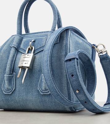 Sac Antigona Lock Mini en jean | Givenchy