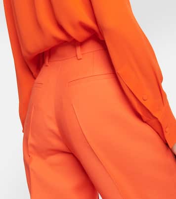 Pantaloni regular in lana e seta | Valentino