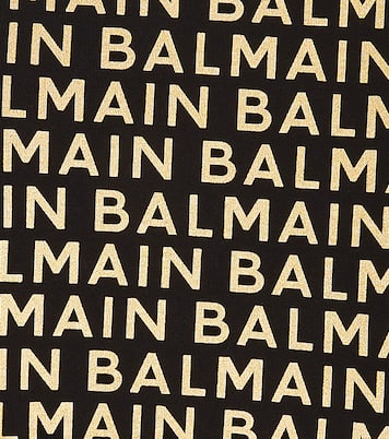 Felpa in cotone con logo | Balmain Kids
