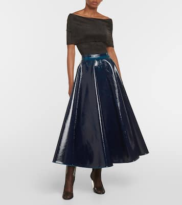 Body in velluto con scollo bardot | Alaïa