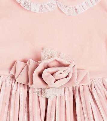 Baby velvet and tulle dress | Monnalisa