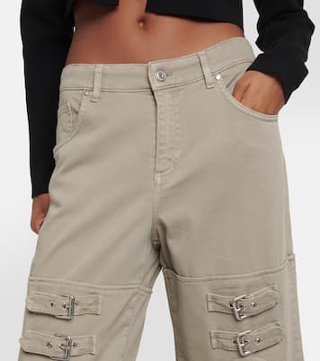 Cutout mid-rise boyfriend jeans | Blumarine