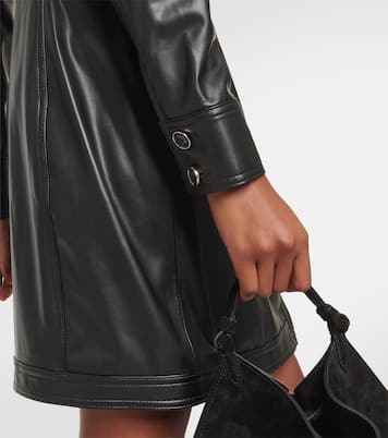 Abito chemisier Garrett in similpelle | Veronica Beard