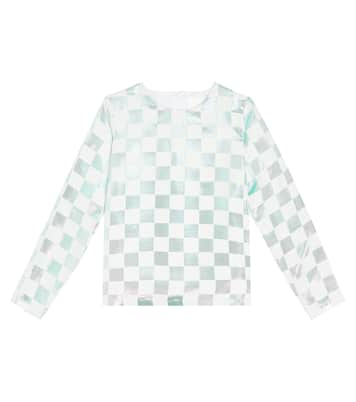 Bow-detailed metallic top | Caroline Bosmans