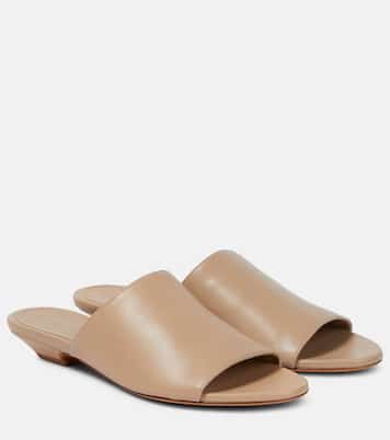 Marion leather slides | Khaite