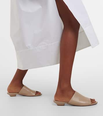 Marion leather slides | Khaite