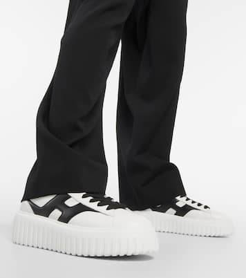 H-Stripes leather sneakers | Hogan