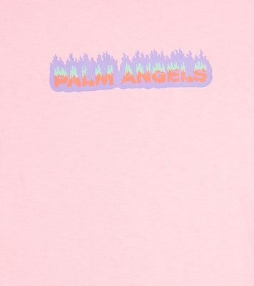 T-Shirt Flames aus Baumwoll-Jersey | Palm Angels Kids