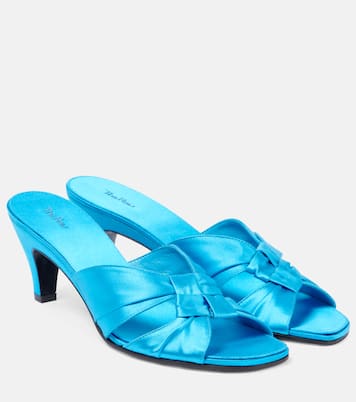 Mules Soft Knot 65 en satin | The Row