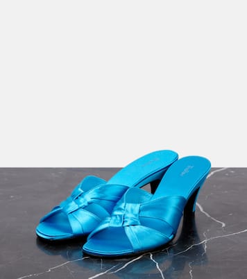Mules Soft Knot 65 en satin | The Row