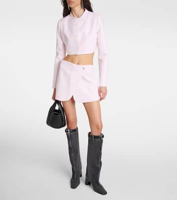 Mini-jupe en laine vierge | Coperni