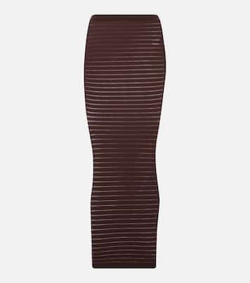 Gonna lunga a tubino a righe | Alaïa