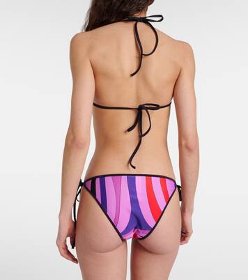 Marmo triangle bikini top | Pucci