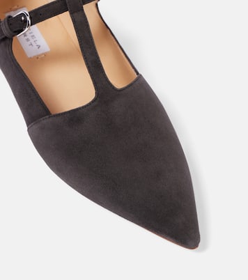 Mary-Jane-Ballerinas Lola aus Veloursleder | Gabriela Hearst