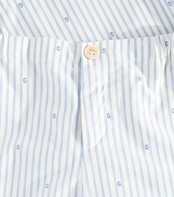 Bermuda GG rayé en coton | Gucci Kids