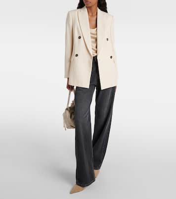Blazer en coton et laine mélangés | Brunello Cucinelli