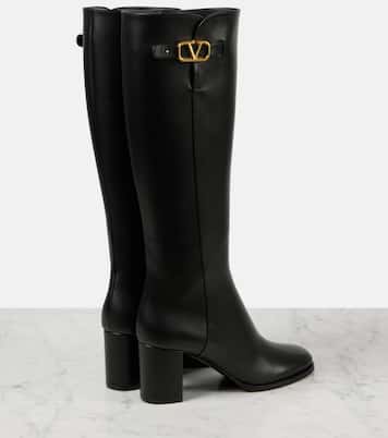 Bottes VLogo Signature en cuir | Valentino Garavani