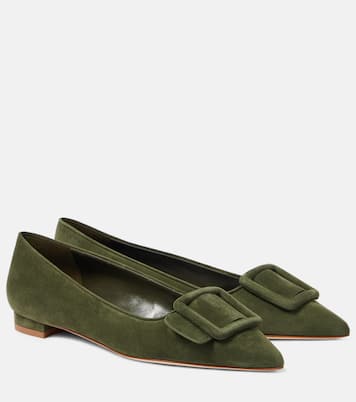 Ballerine Maysaleflat in suede | Manolo Blahnik