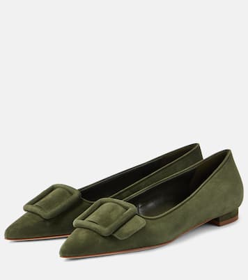 Ballerine Maysaleflat in suede | Manolo Blahnik