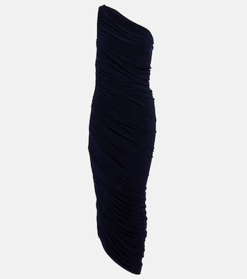 Diana ruched one-shoulder maxi dress | Norma Kamali