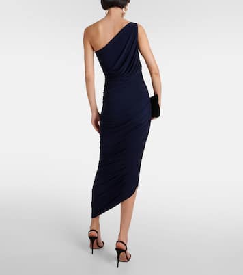 Diana ruched one-shoulder maxi dress | Norma Kamali