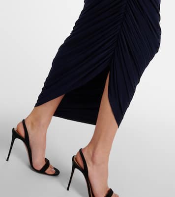 Diana ruched one-shoulder maxi dress | Norma Kamali