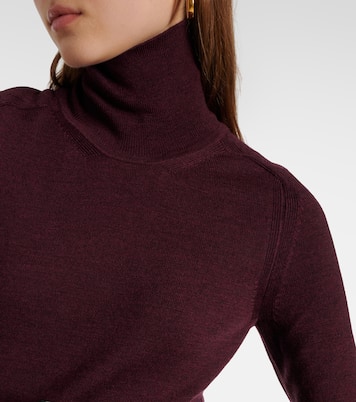 Tie-detail wool midi dress | Victoria Beckham