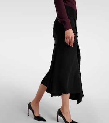 Tie-detail wool midi dress | Victoria Beckham